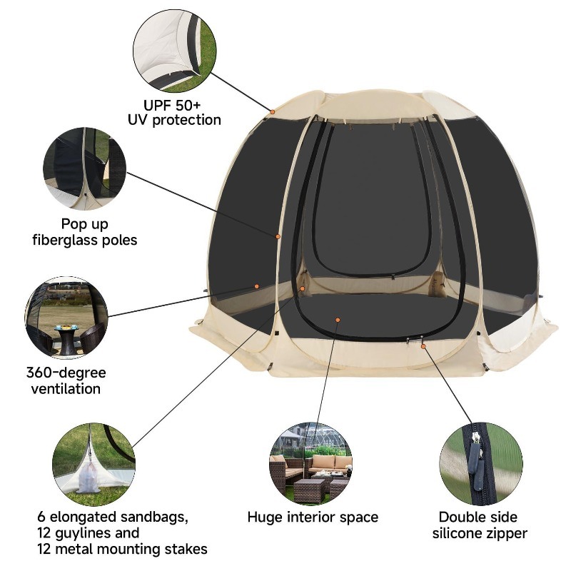 Hot Sale 6 Sided Mesh Screen P - Emergency Mylar Tent review and price